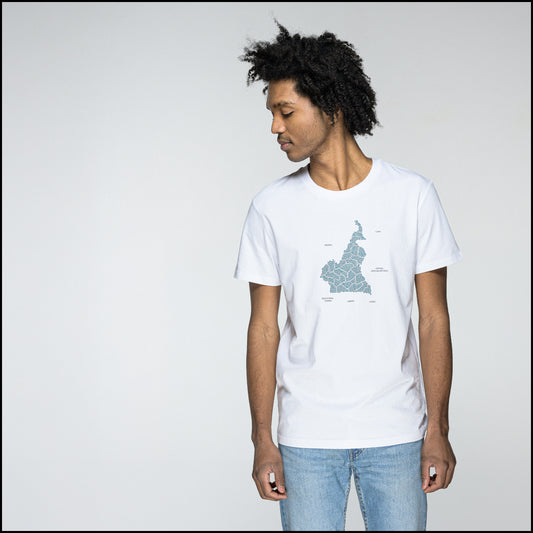 T-SHIRT CAMEROUN BLEU / OUTSIDE