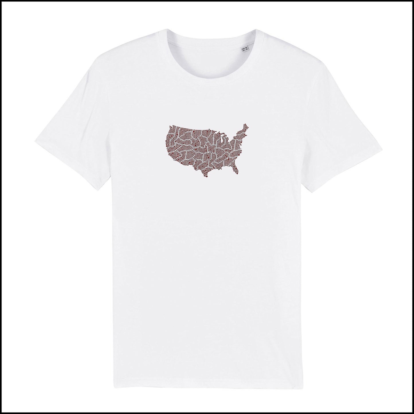 T-SHIRT ETATS-UNIS / ROUGE