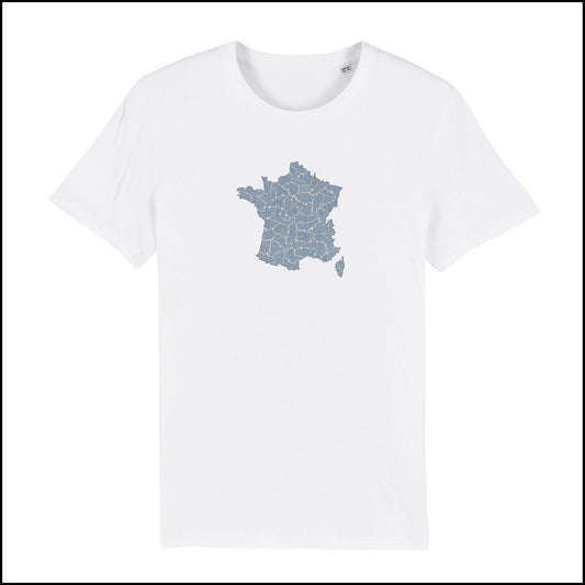 T-SHIRT FRANCE / BLEU CIEL