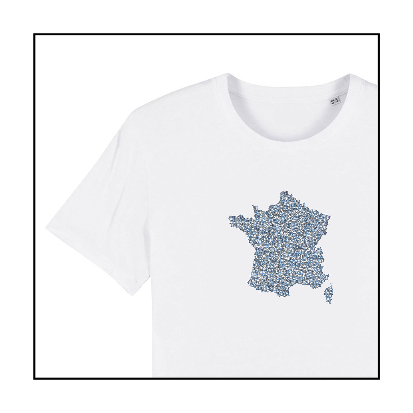 T-SHIRT FRANCE / BLEU CIEL