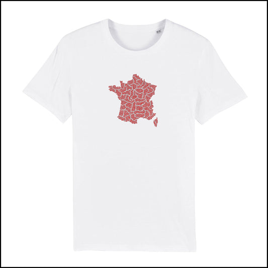 T-SHIRT FRANCE / ROUGE