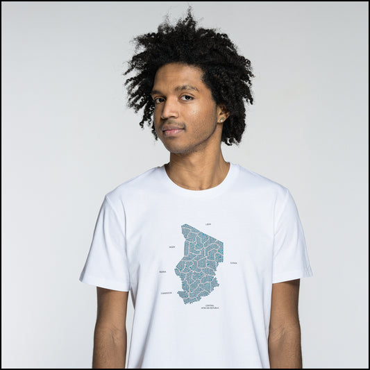 T-SHIRT TCHAD BLEU / OUTSIDE